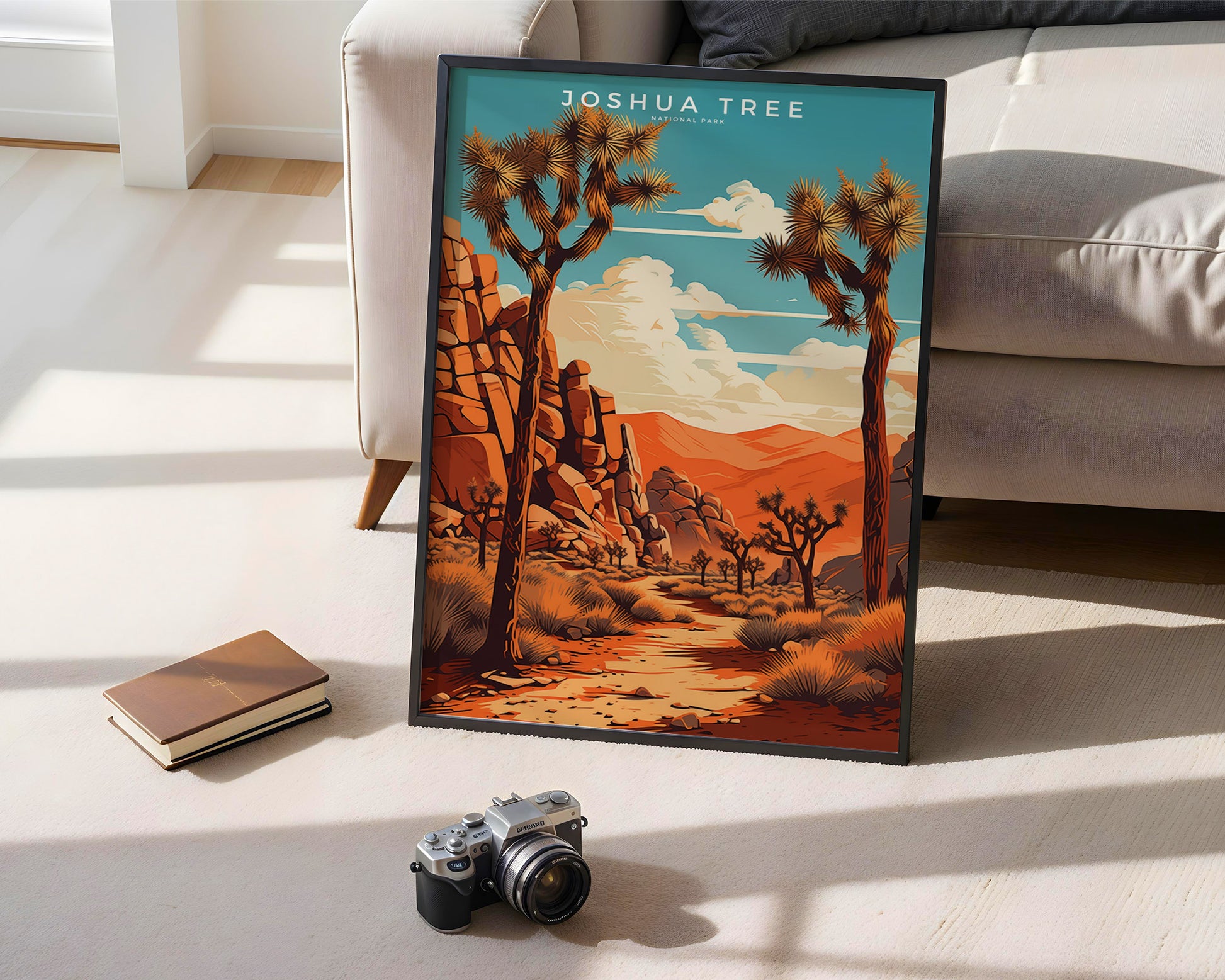 Joshua Tree National Park Retro Poster - GroovyGrove