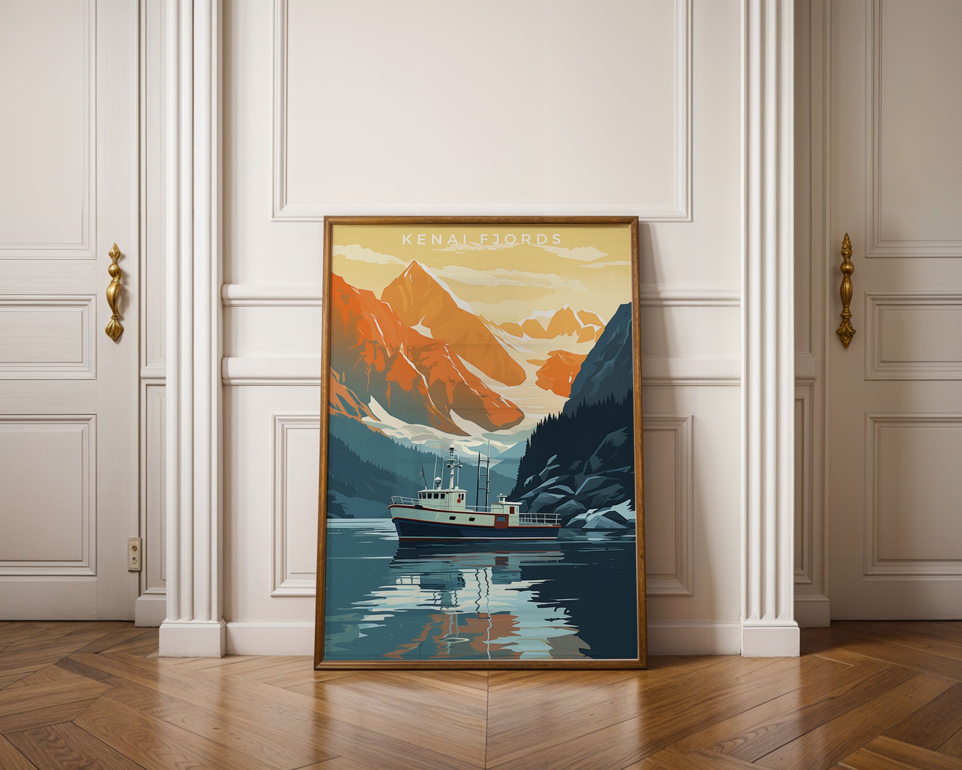 Kenai Fjords National Park Retro Poster - GroovyGrove