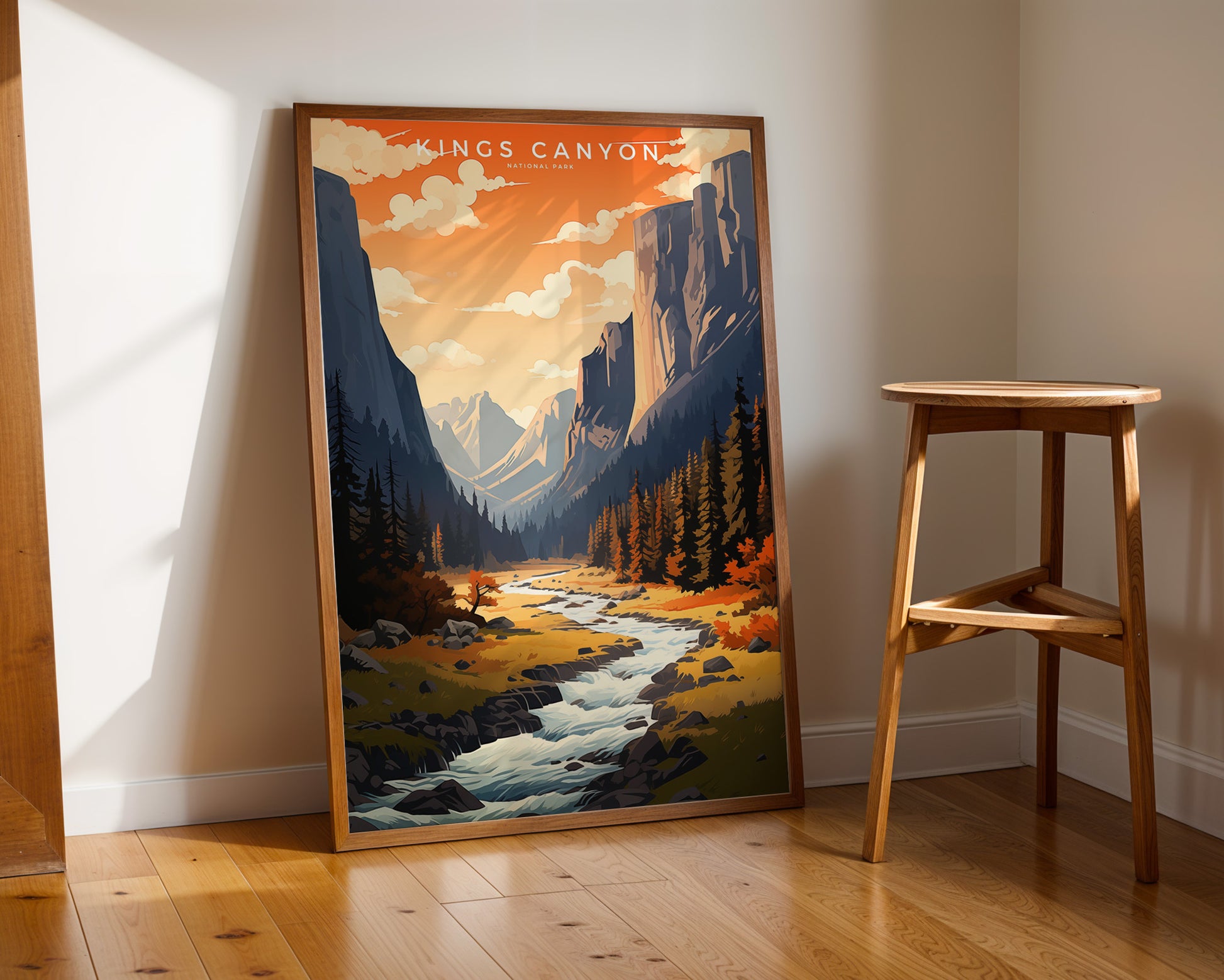 Kings Canyon National Park Retro Poster - GroovyGrove