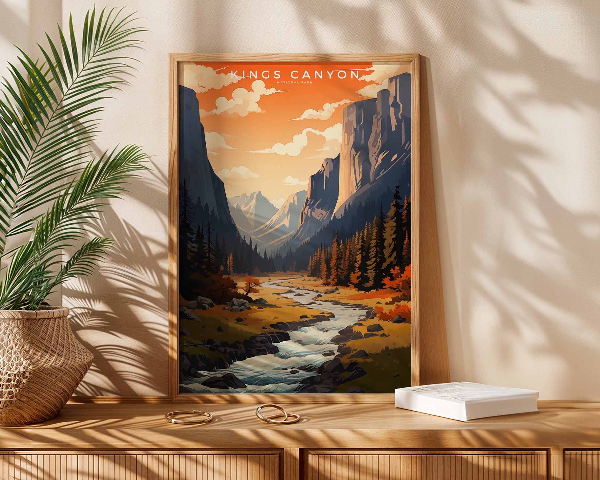 Kings Canyon National Park Retro Poster - GroovyGrove