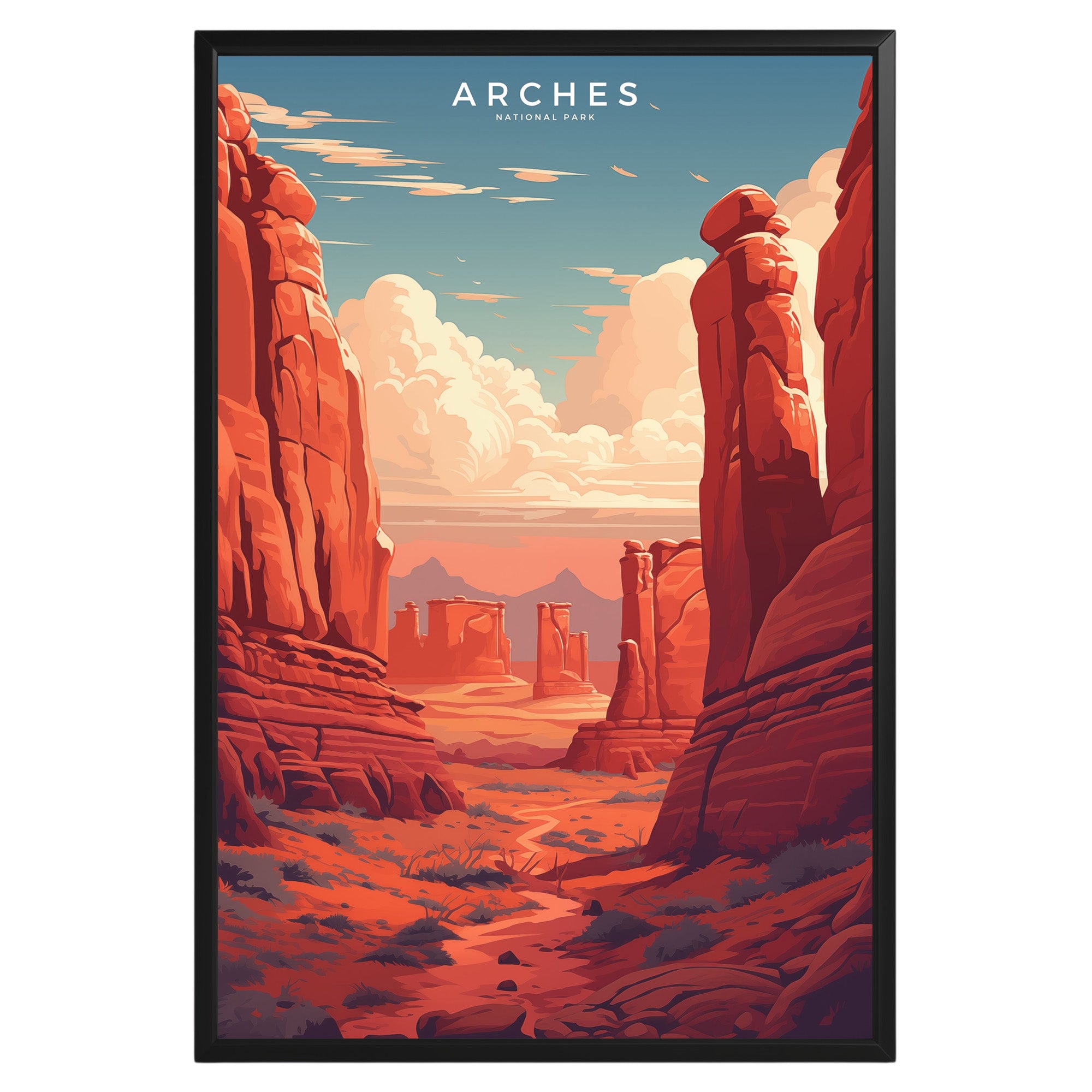 Arches National Park Retro Poster - GroovyGrove