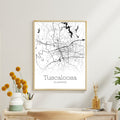 Tuscaloosa Alabama City Map Poster - GroovyGrove