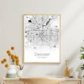 Denver Colorado City Map Poster - GroovyGrove