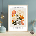 Virginia Flower Market Poster - GroovyGrove