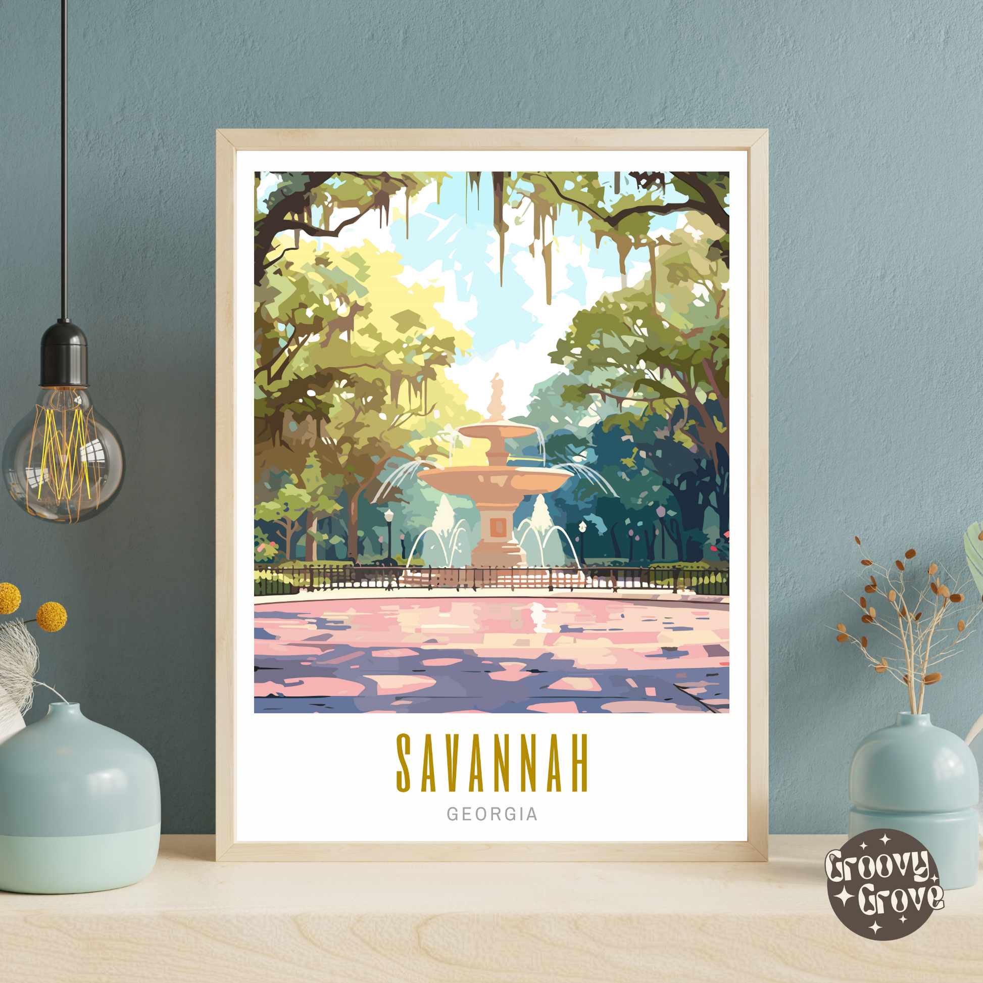 Savannah Georgia Poster - GroovyGrove