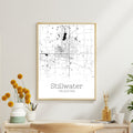 Stillwater Oklahoma City Map Poster - GroovyGrove