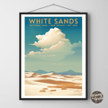 White Sands National Park Vintage Poster - GroovyGrove