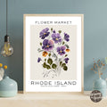 Rhode Island Flower Market Poster - GroovyGrove