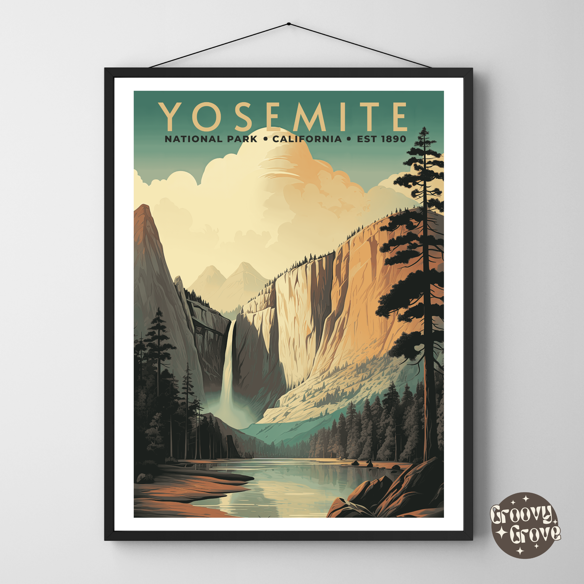 Yosemite National Park Vintage Poster - GroovyGrove