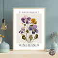 Wisconsin Flower Market Poster - GroovyGrove