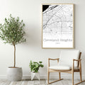 Cleveland Heights Ohio City Map Poster - GroovyGrove