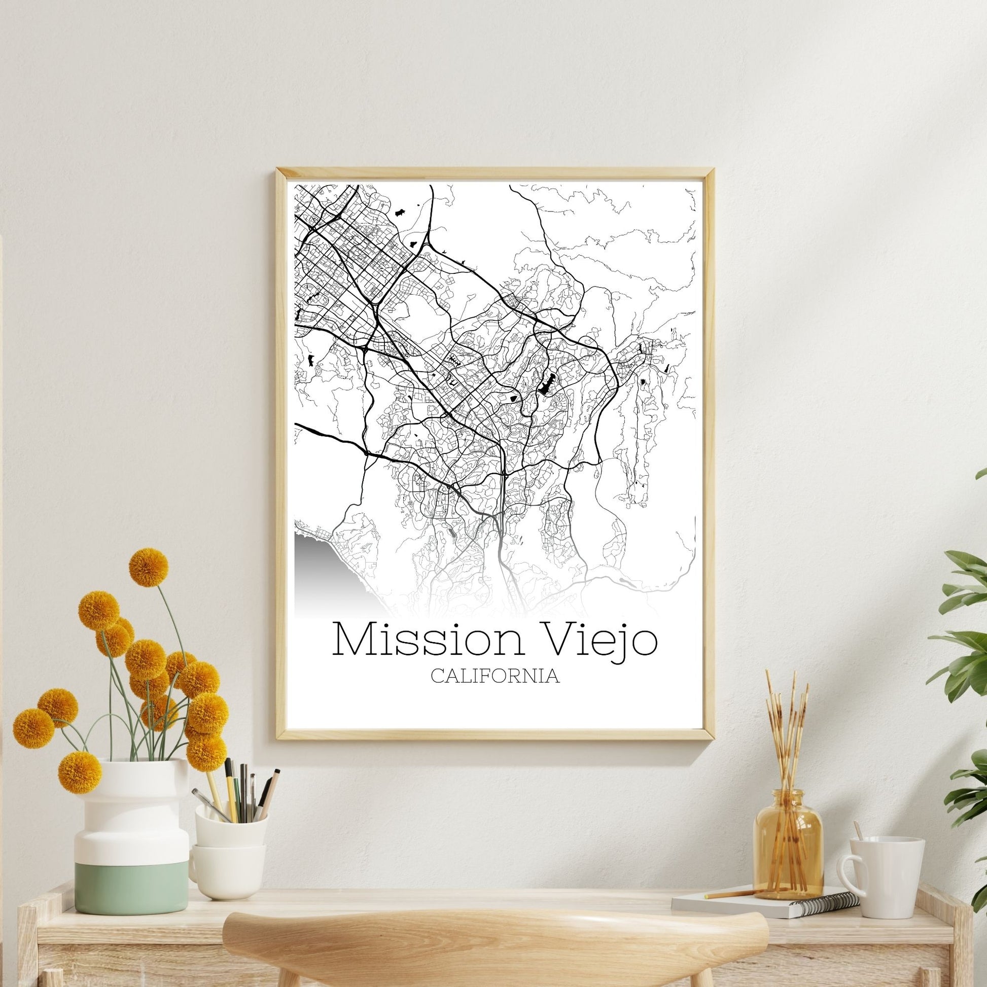 Mission Viejo California City Map Poster - GroovyGrove