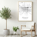 Albany Georgia City Map Poster - GroovyGrove