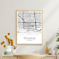 Phoenix Arizona City Map Poster - GroovyGrove