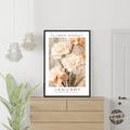 January Birthday Flower Market Poster - GroovyGrove