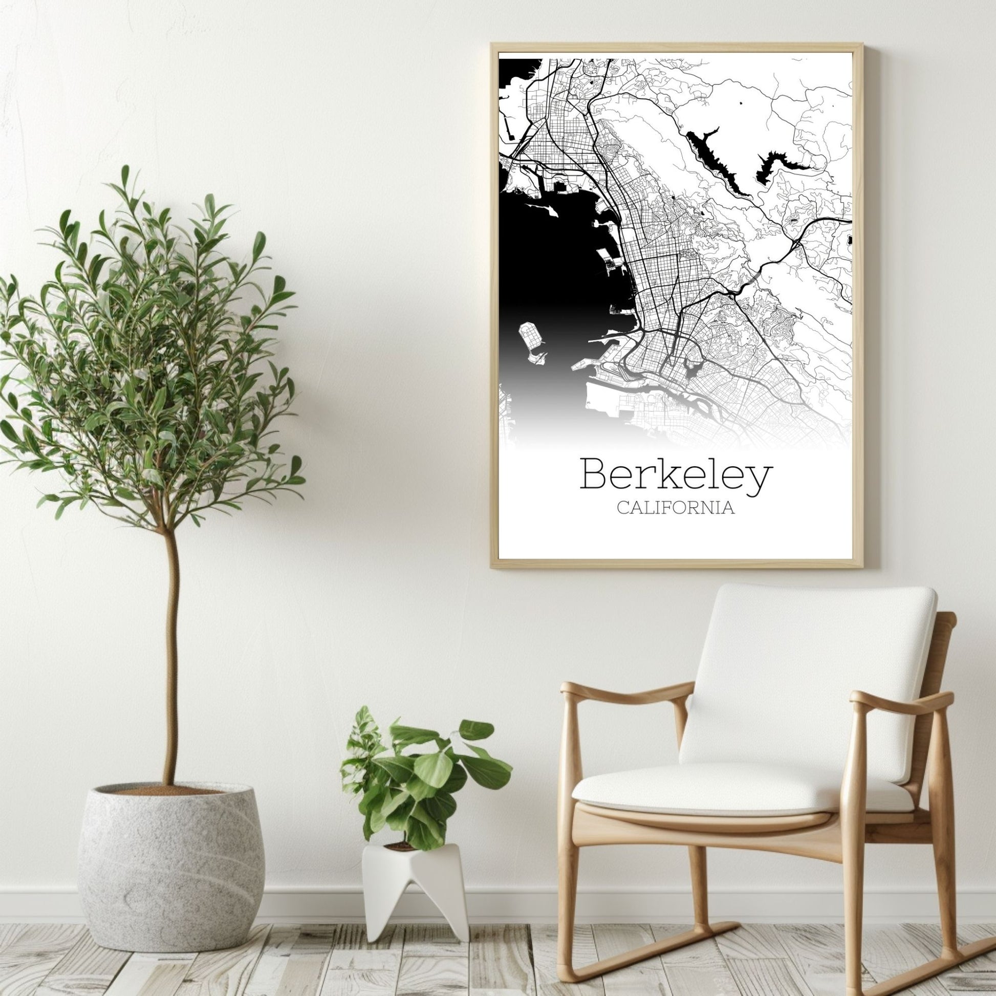 Berkeley California City Map Poster - GroovyGrove