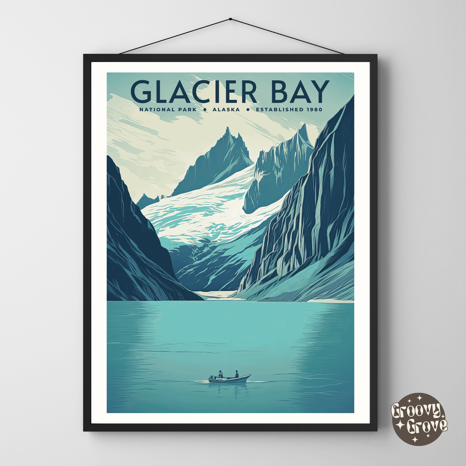 Glacier Bay National Park Vintage Poster - GroovyGrove