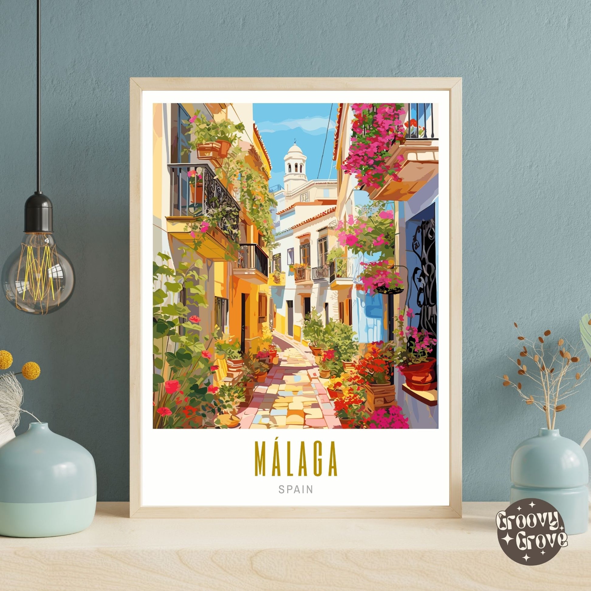 Malaga Spain Poster - GroovyGrove