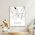 Taunton Massachusetts City Map Poster - GroovyGrove