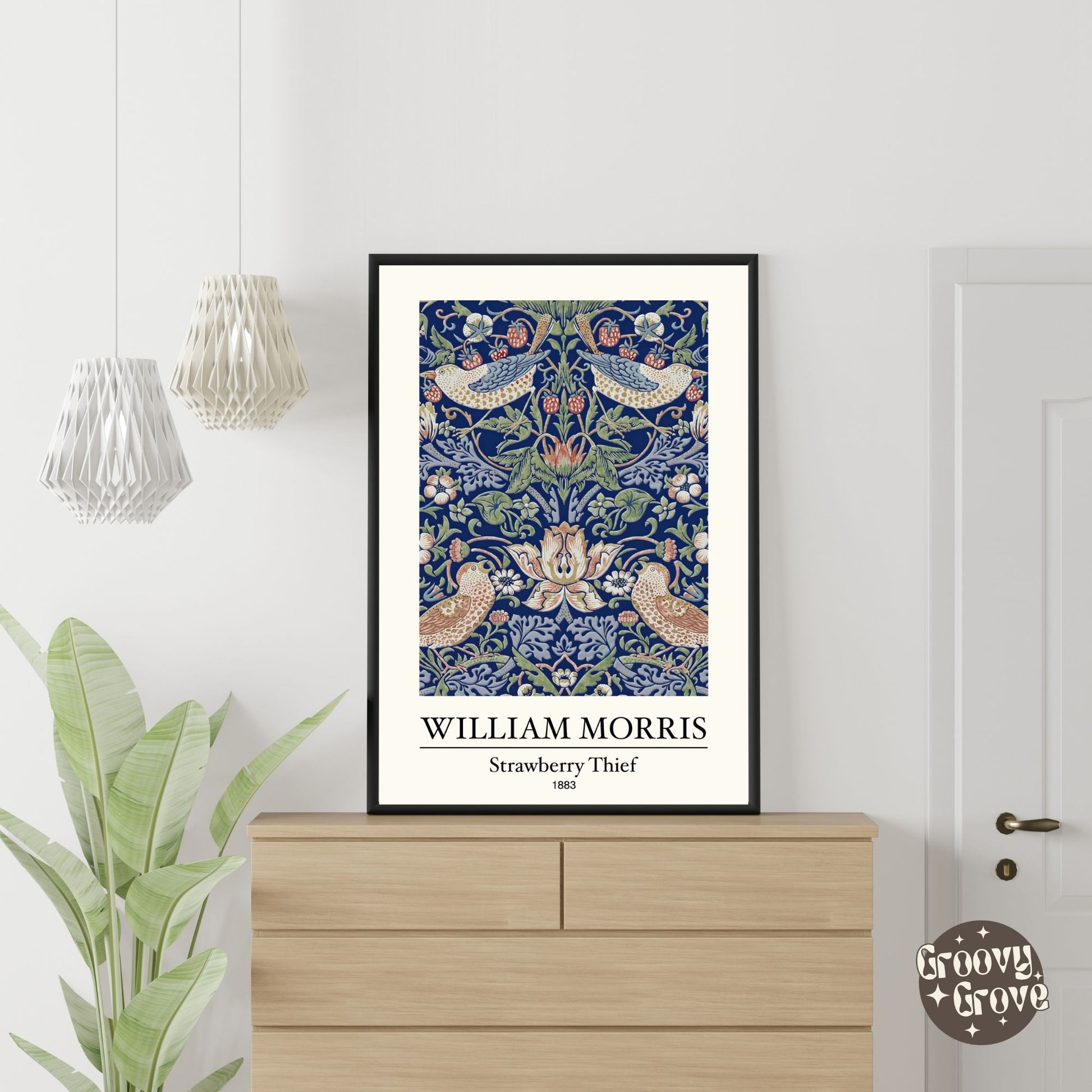 Strawberry Thief 1883 William Morris Poster - GroovyGrove