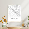 Murrieta California City Map Poster - GroovyGrove