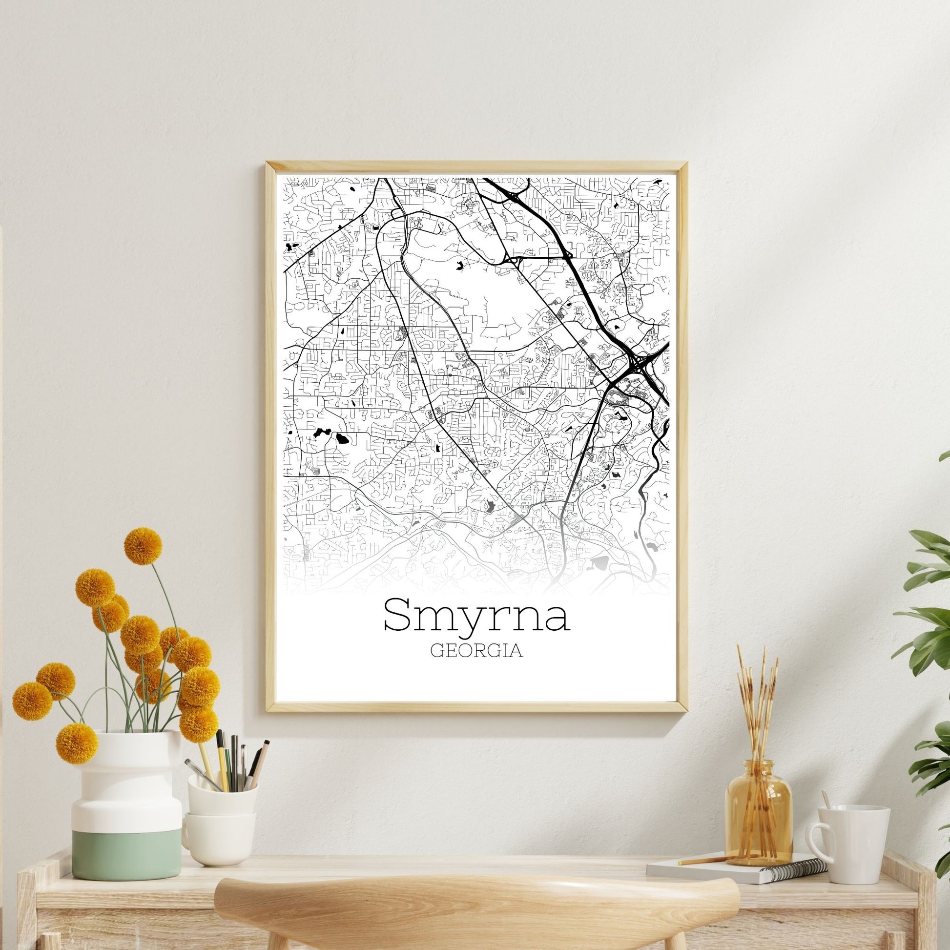 Smyrna Georgia City Map Poster - GroovyGrove