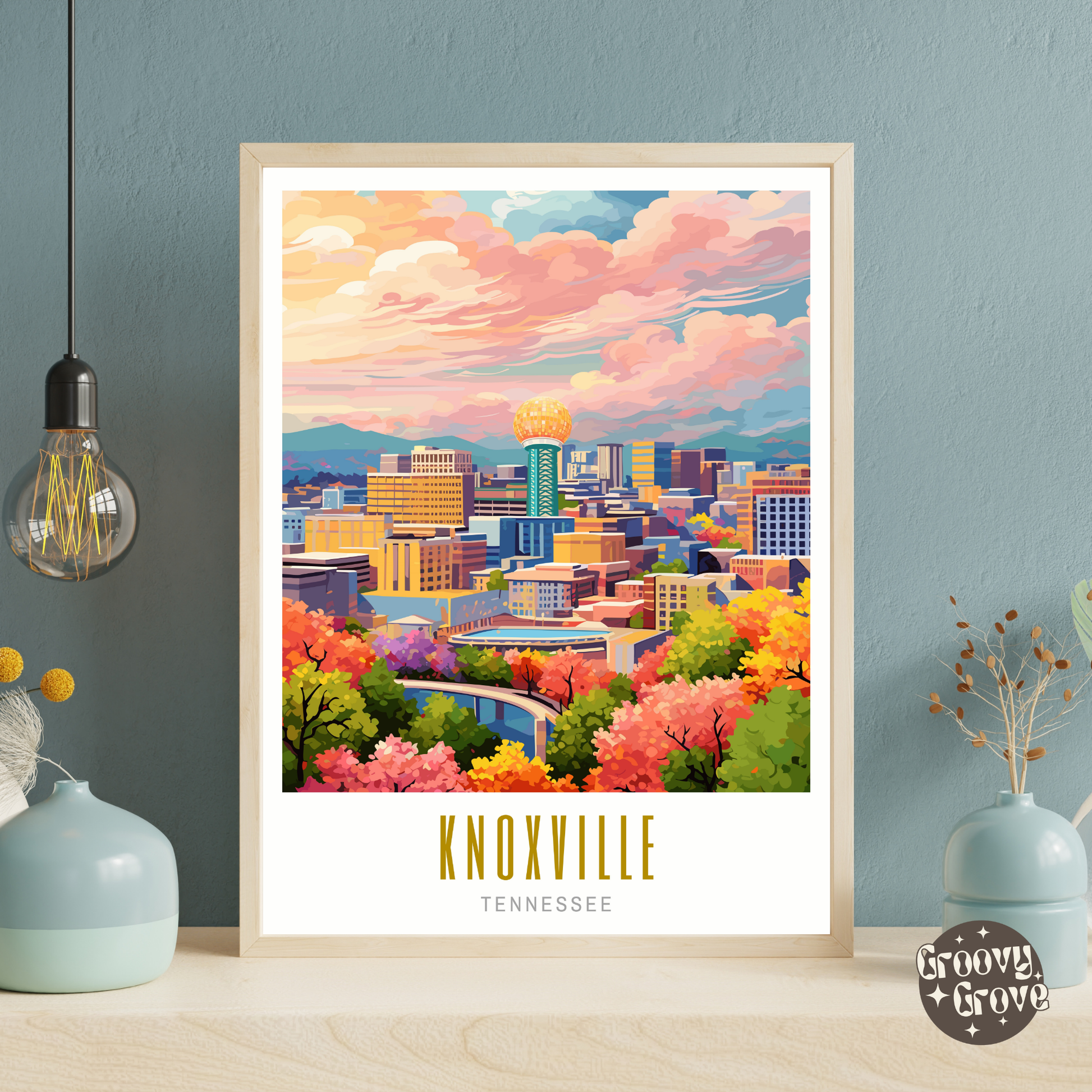 Knoxville Tennessee Poster - GroovyGrove