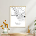 Dublin California City Map Poster - GroovyGrove