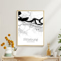 Pittsburg California City Map Poster - GroovyGrove