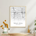 West Allis Wisconsin City Map Poster - GroovyGrove