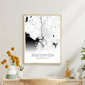 Marysville Washington City Map Poster - GroovyGrove