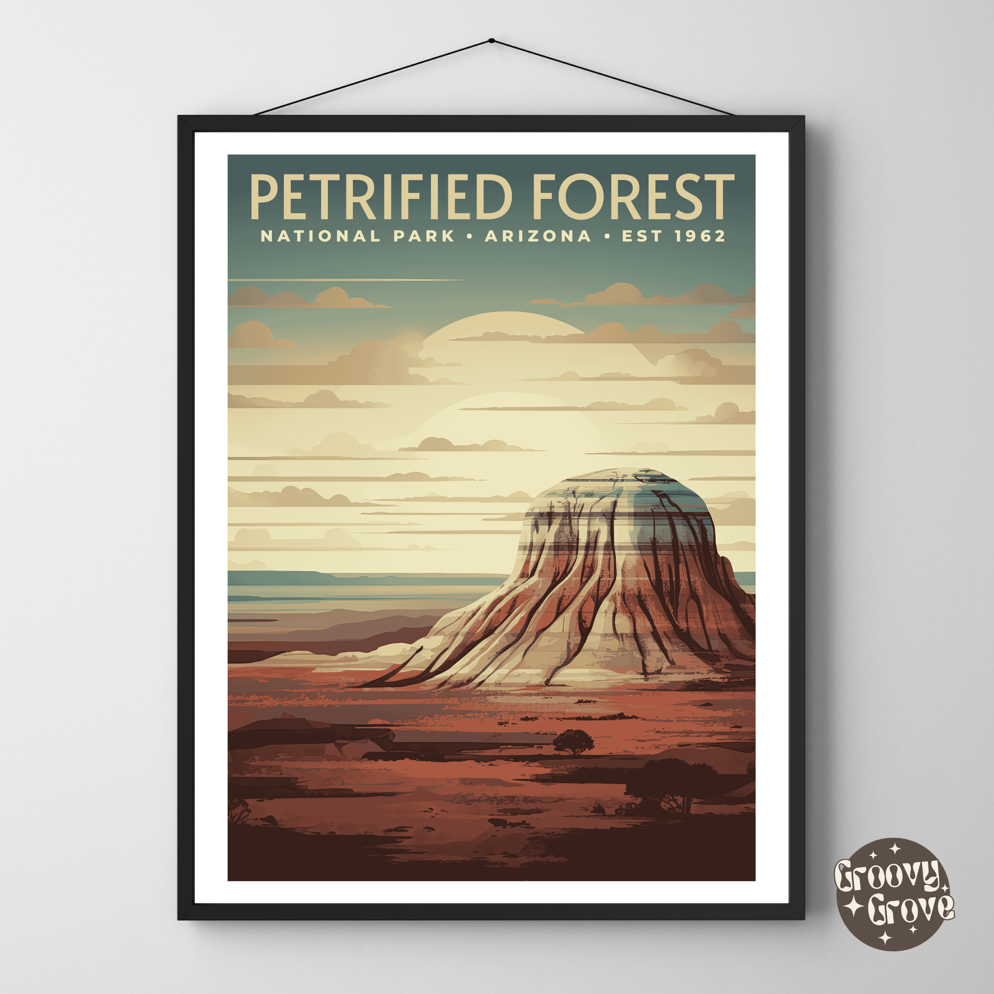 Petrified Forest National Park Vintage Poster - GroovyGrove