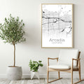 Arcadia California City Map Poster - GroovyGrove