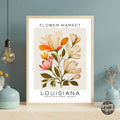 Louisiana Flower Market Poster - GroovyGrove