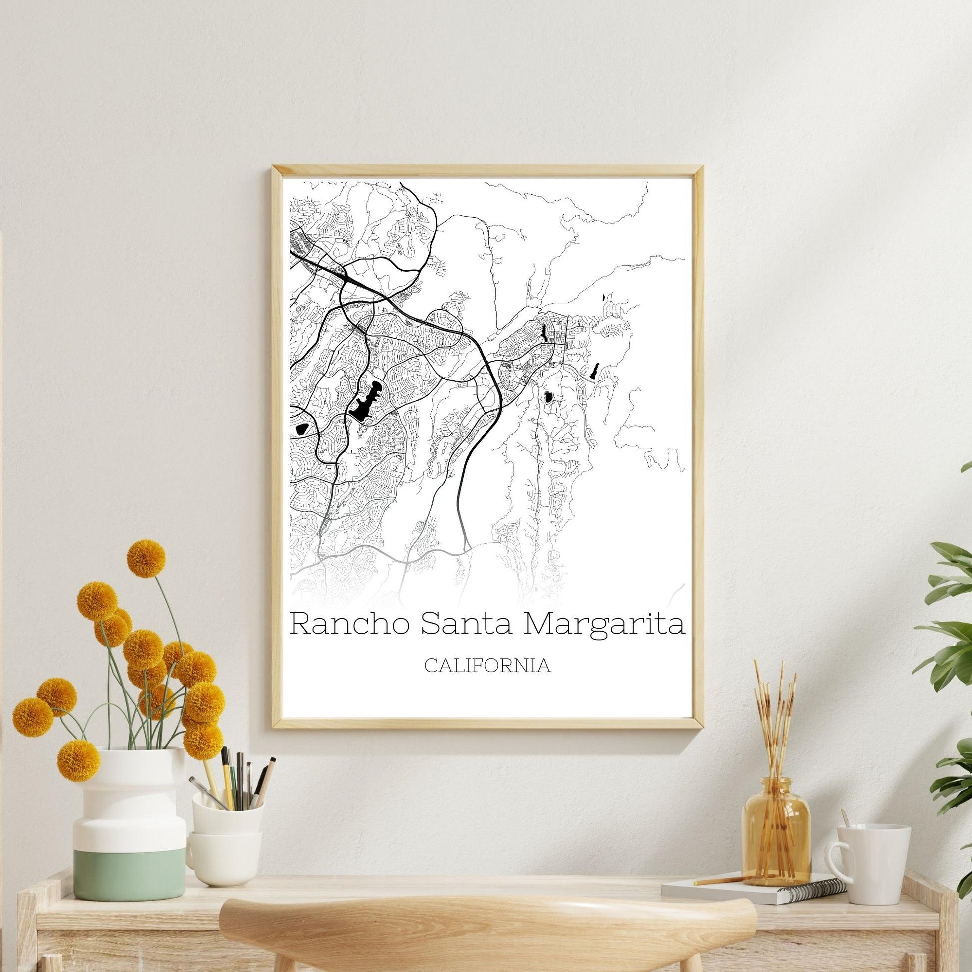 Rancho Santa Margarita California City Map Poster - GroovyGrove