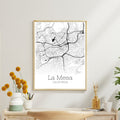 La Mesa California City Map Poster - GroovyGrove