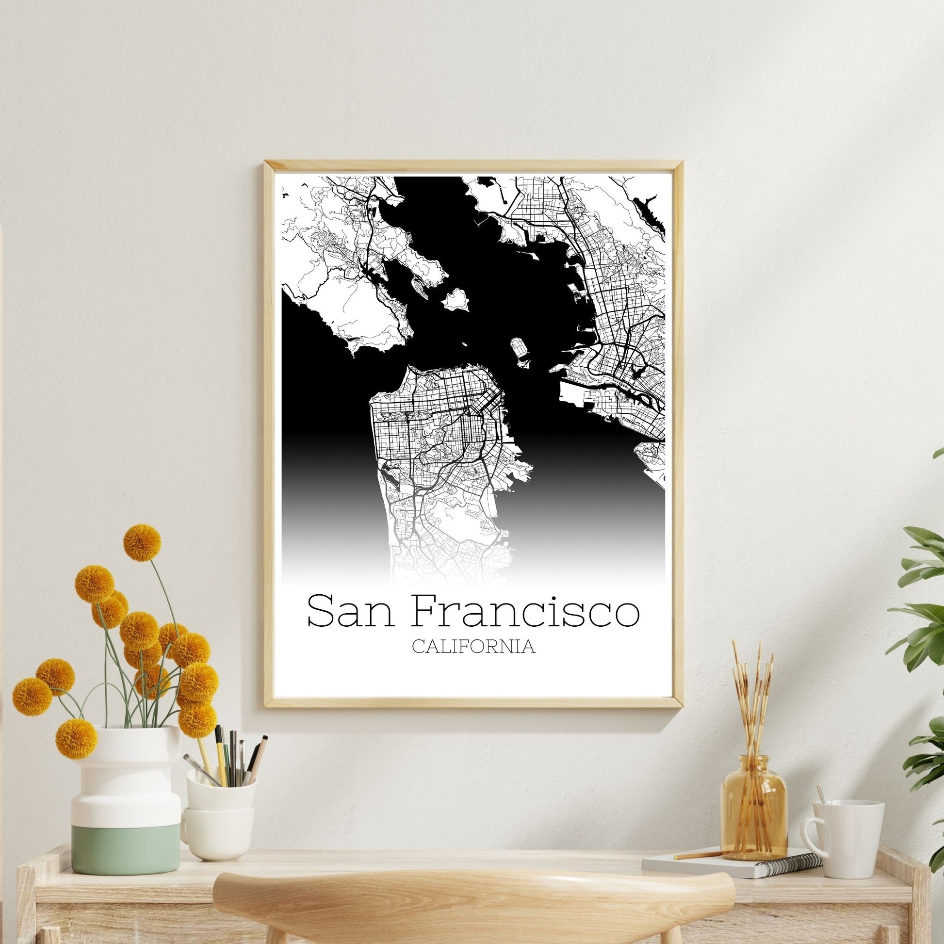 San Francisco California City Map Poster - GroovyGrove