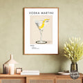 Vodka Martini Retro Cocktail Poster - GroovyGrove