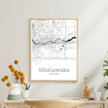 Mishawaka Indiana City Map Poster - GroovyGrove