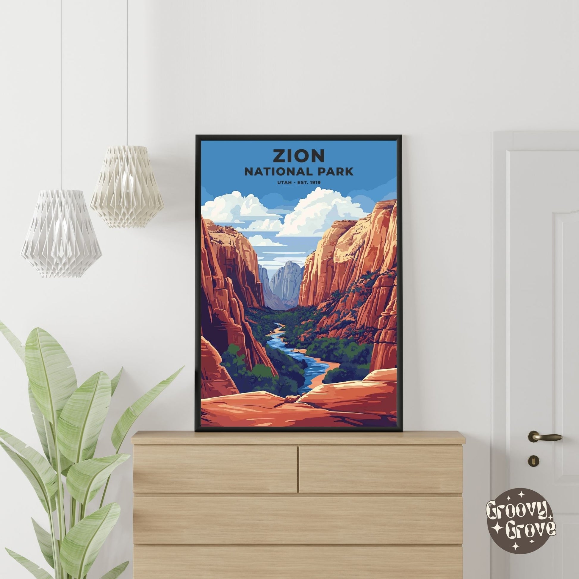 Zion National Park Poster - GroovyGrove