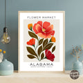 Alabama Flower Market Poster - GroovyGrove