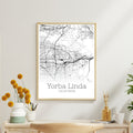 Yorba Linda California City Map Poster - GroovyGrove