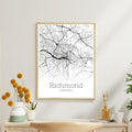 Richmond Virginia City Map Poster - GroovyGrove