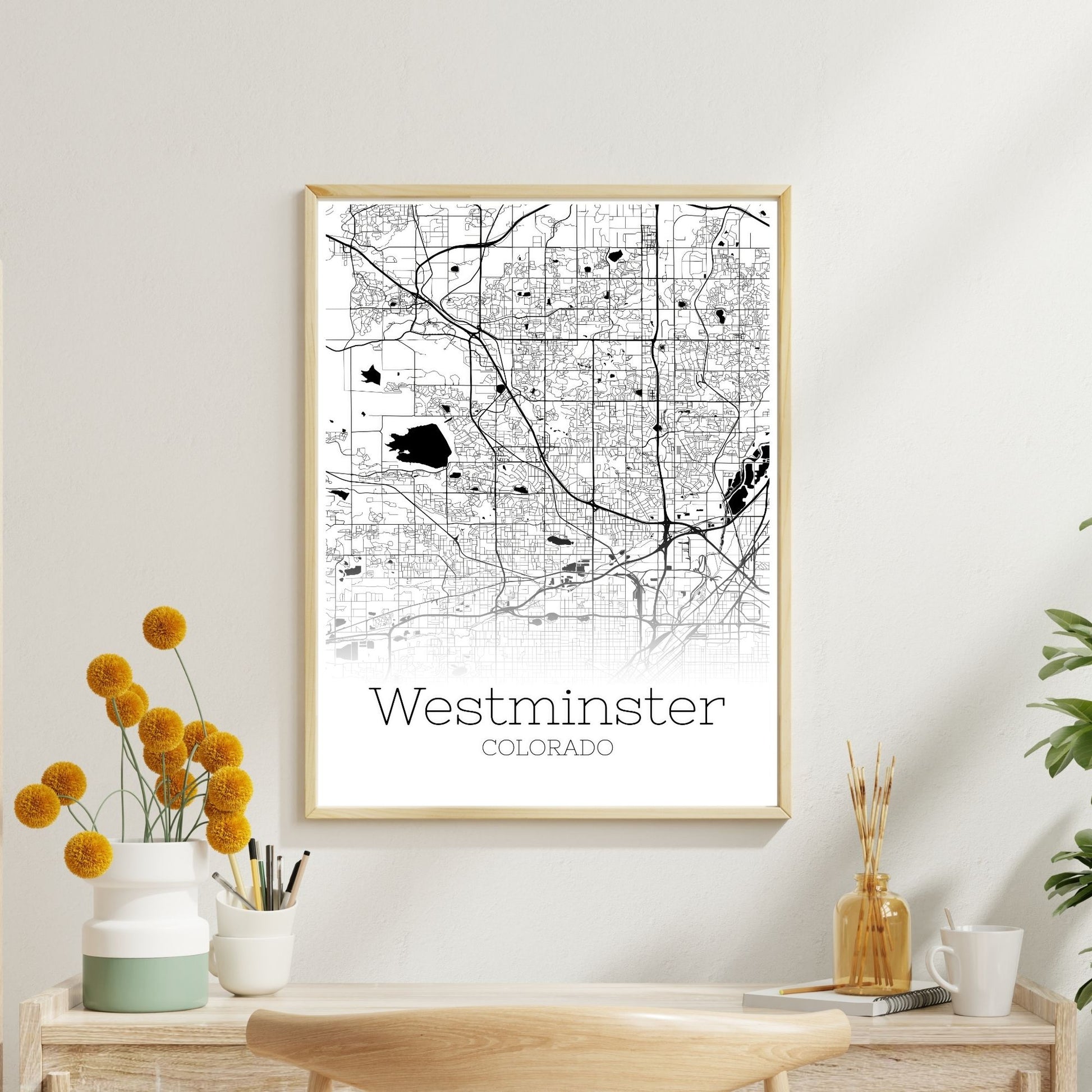 Westminster Colorado City Map Poster - GroovyGrove