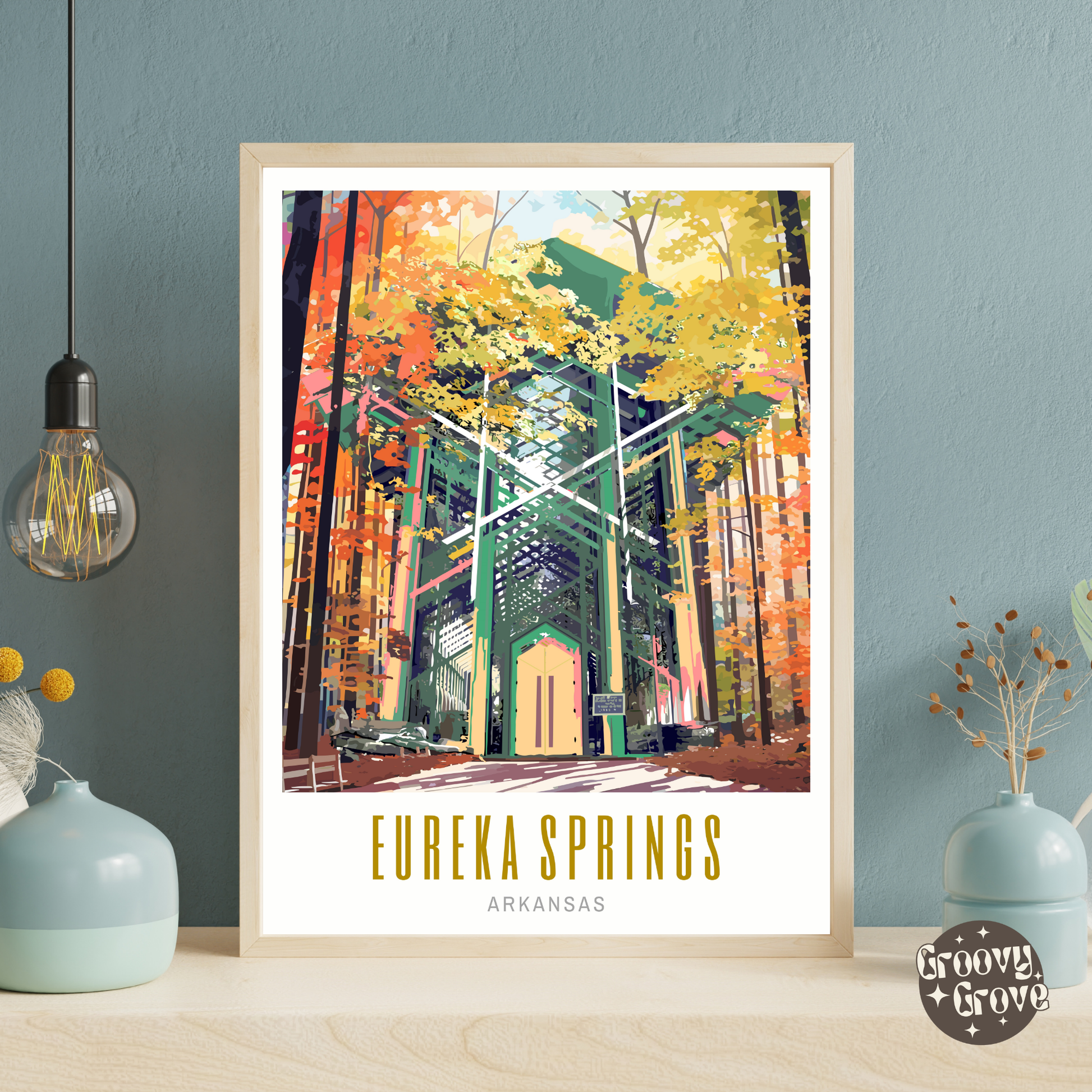 Eureka Springs Arkansas Poster - GroovyGrove