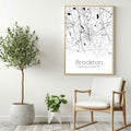 Brockton Massachusetts City Map Poster - GroovyGrove