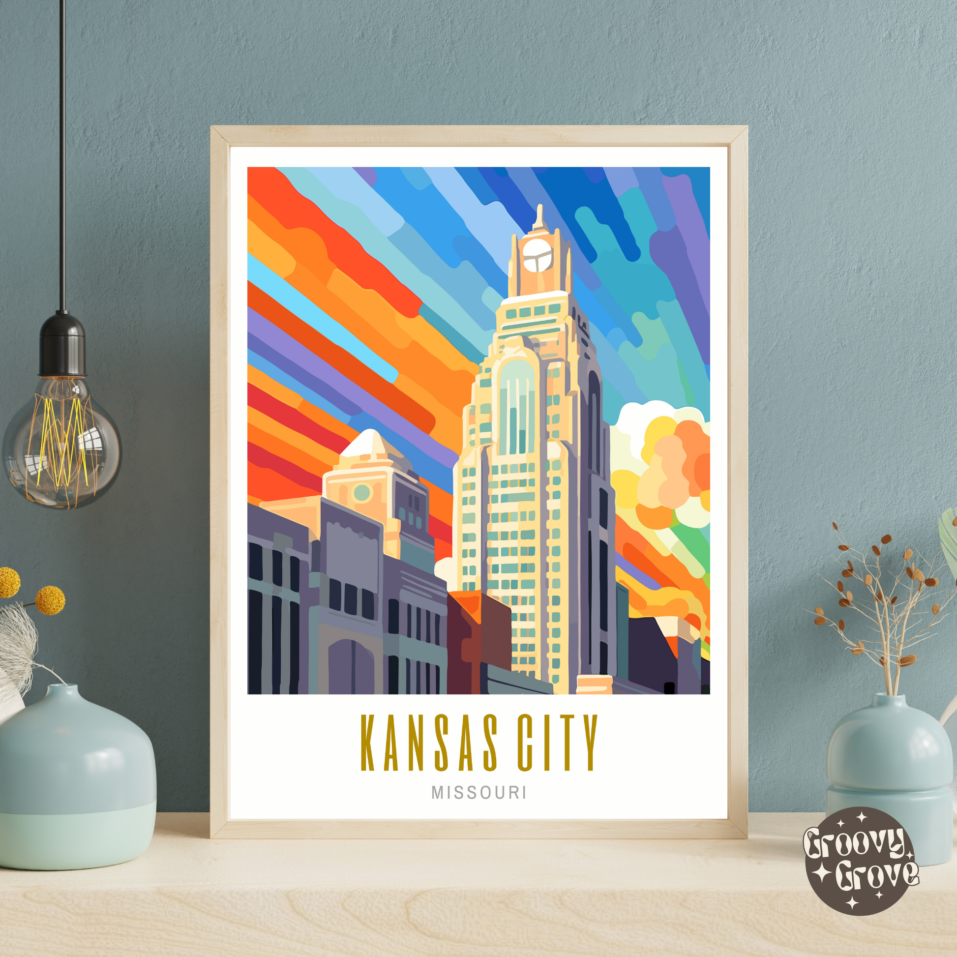 Kansas City Missouri Poster - GroovyGrove