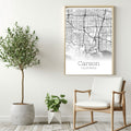 Carson California City Map Poster - GroovyGrove