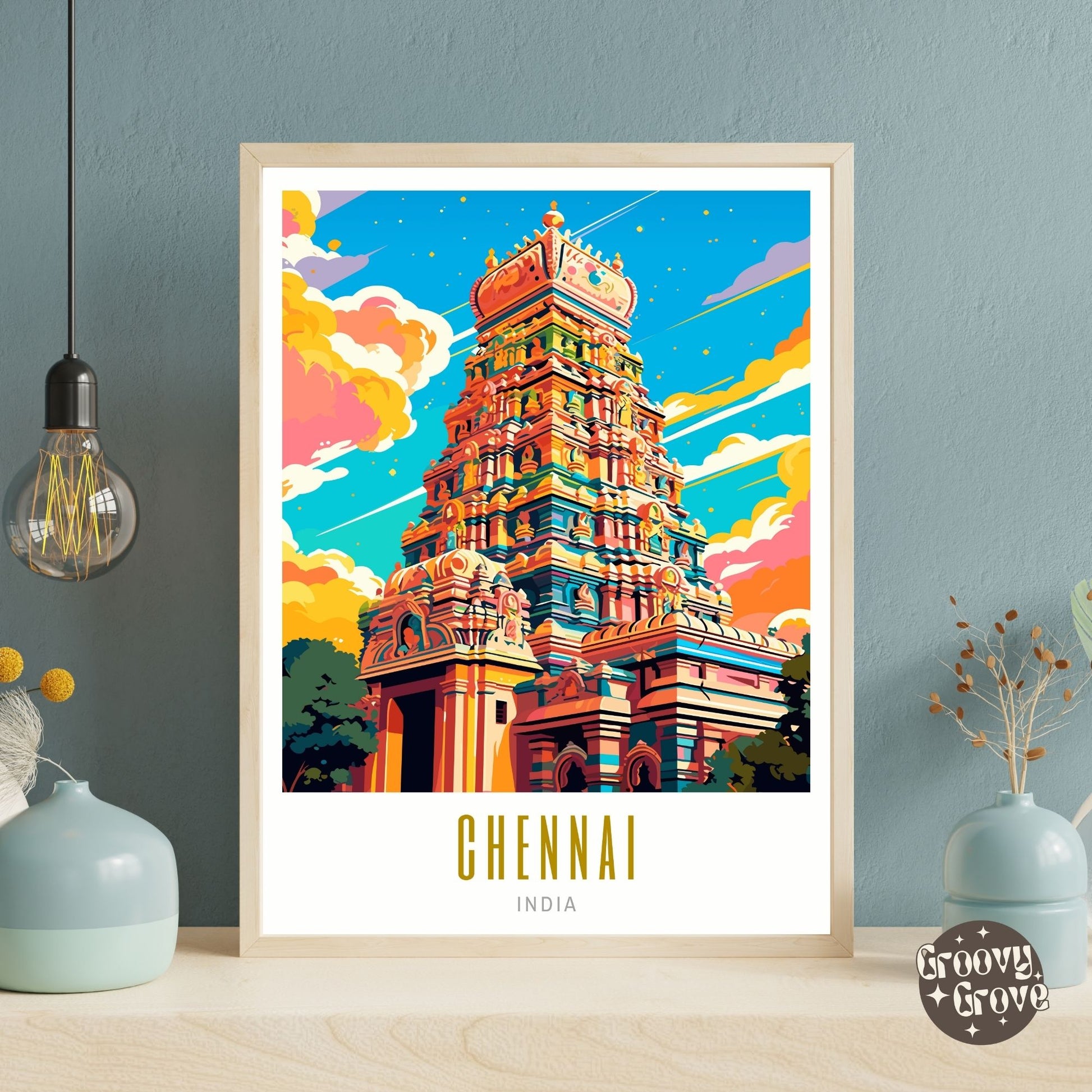 Chennai India Poster - GroovyGrove