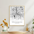 Minneapolis Minnesota City Map Poster - GroovyGrove